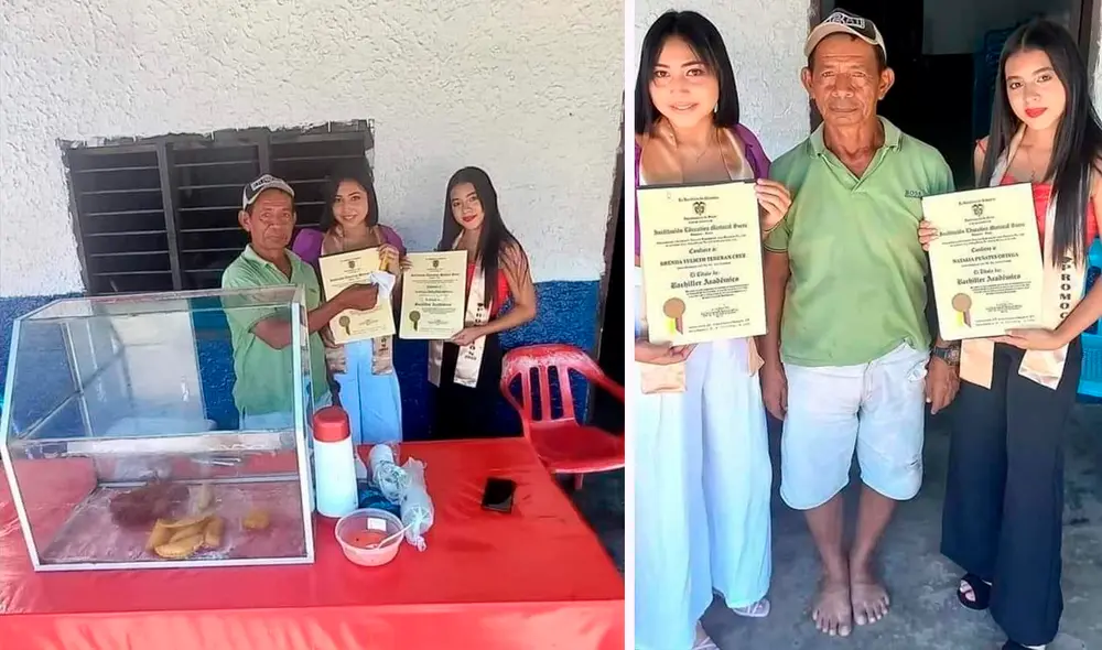 Usuarios en redes sociales aplaudieron el gesto de las jóvenes en reconocer el apoyo del vendedor ambulante. Foto: composición de LR/ captura de Facebook/@Mabelgasca Usuarios en redes sociales aplaudieron el gesto de las jóvenes en reconocer el apoyo del vendedor ambulante. Foto: composición de LR/ captura de Facebook/@Mabelgasca