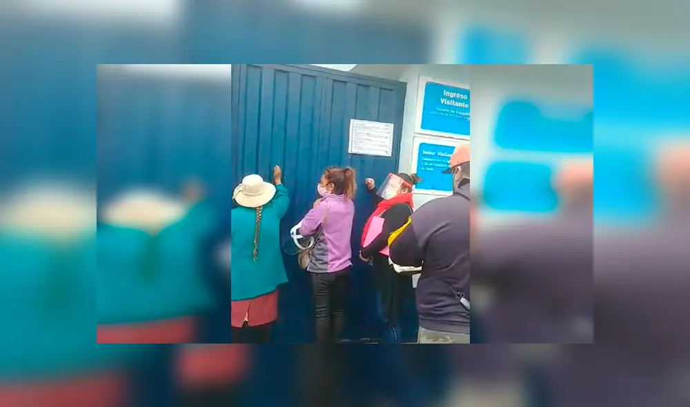 Vecinos intetaron presentar sus reclamos en oficinas de Sedapal. Foto: Captura Vecinos intetaron presentar sus reclamos en oficinas de Sedapal. Foto: Captura