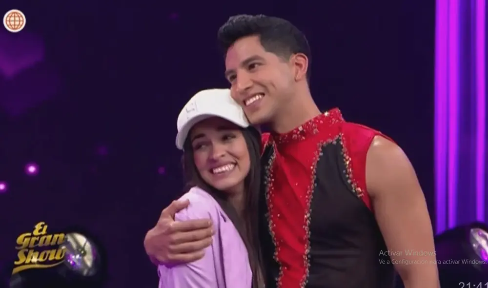 Raysa Ortiz y Santiago Suárez llevan 5 años juntos. Foto: Screenshot de "El gran show"