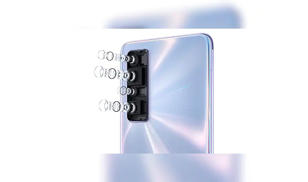 El Nova 7 5G cuenta con sistema de cuatro cámaras traseras de 64 MP + 8 MP + 8 MP + 2MP.