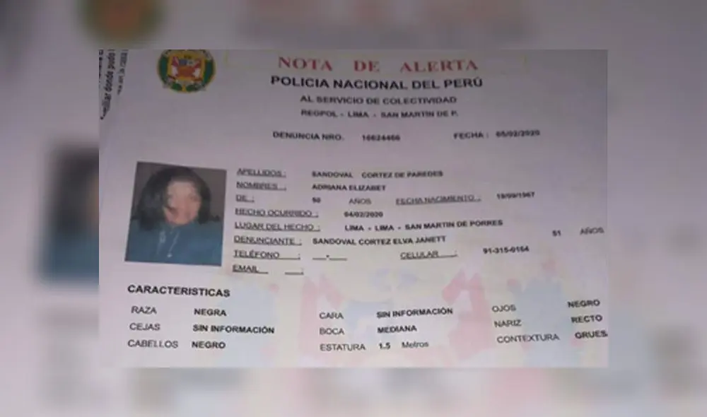 San Martín de Porres: buscan a mujer desaparecida que salió a comprar al Mercado de Frutas