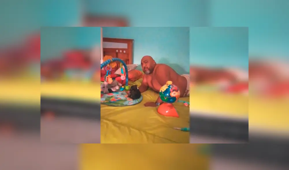 En Facebook, una joven descubrió a su padre en un amoroso momento junto con un cachorro que rescató de la calle. En Facebook, una joven descubrió a su padre en un amoroso momento junto con un cachorro que rescató de la calle.