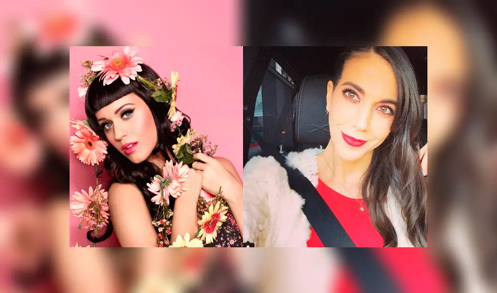 Chiara Pinasco se tomó una foto junto a la mascota de Katy Perry