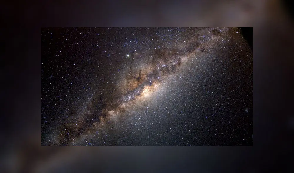 Vista del centro de la Vía Láctea. Crédito: NASA.