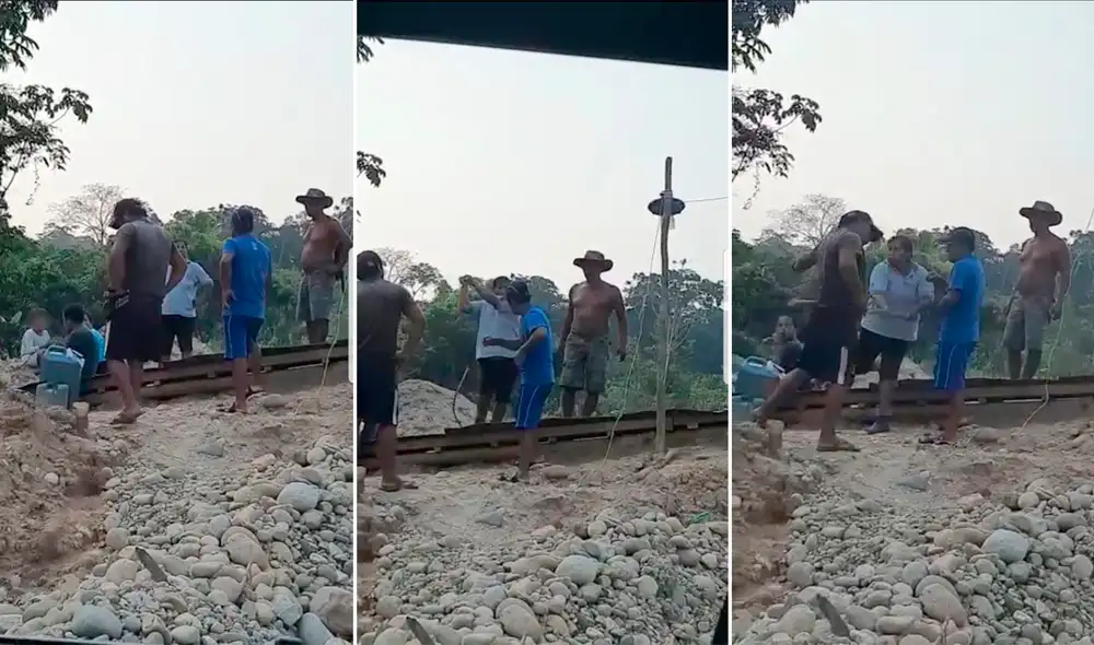 Ataque contra protectores de la reserva de Amarakaeri fue protagonizado por mineros ilegales. Foto: Captura