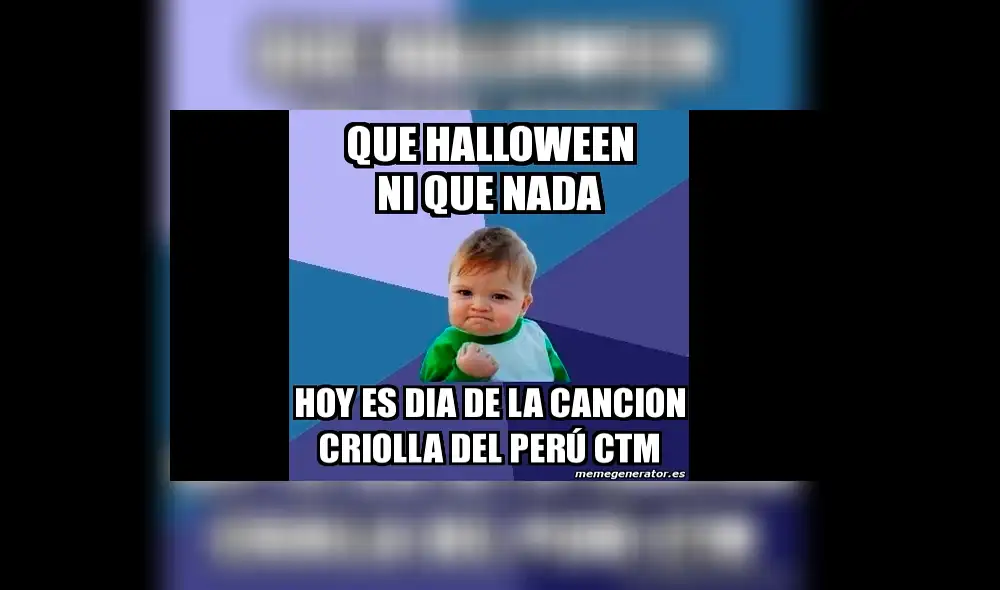 Facebook: "Halloween" y el "Día de la Canción Criolla" tienen batalla de memes y aquí están los mejores [FOTOS]