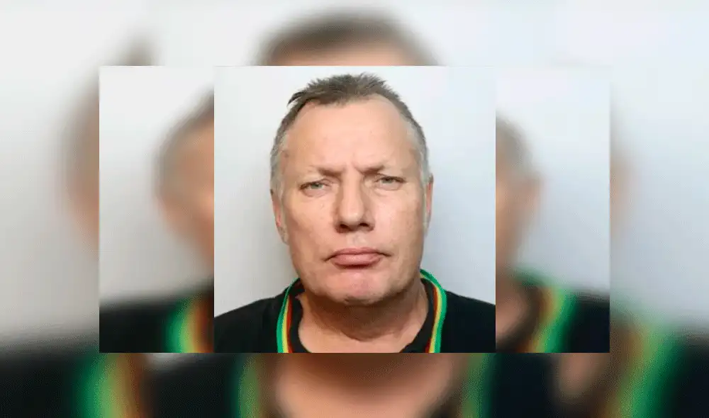 Frederick Moulton, de 53 años. Quedó colgando boca abajo en su intento por robar una casa. Foto: PA.