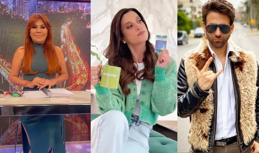 María Pía Copello no está preocupada por las posibles críticas de Magaly y 'Peluchín'. Foto: composición LR/María Pía Copello/Magaly Medina/Rodrigo González/Instagram