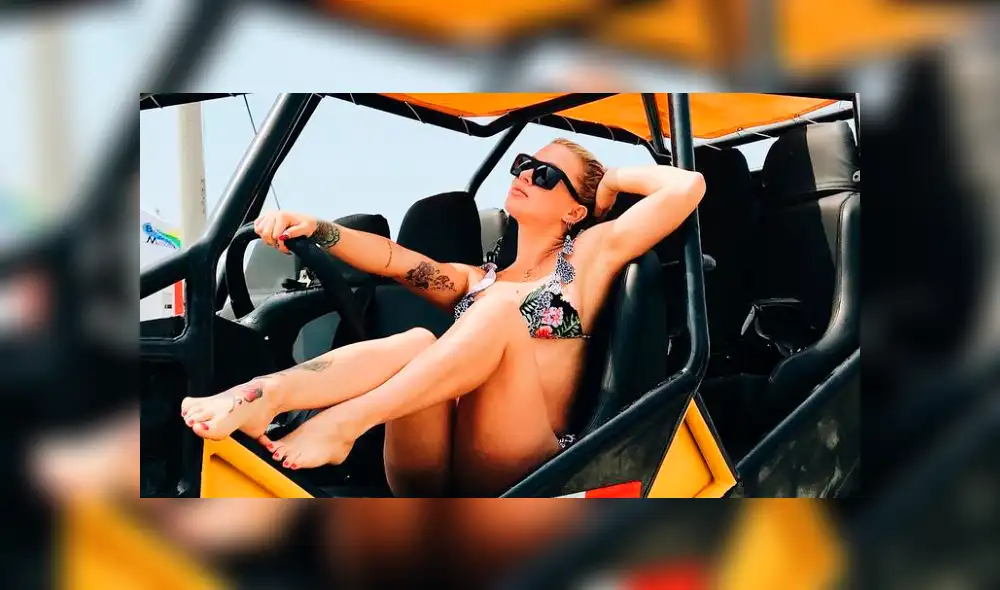 Leslie Shaw eleva la temperatura con osado bikini