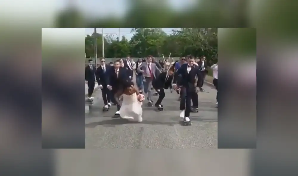 Facebook viral: Chica realiza boda extrema sobre ruedas, se tropieza y pasa vergüenza [VIDEO] 