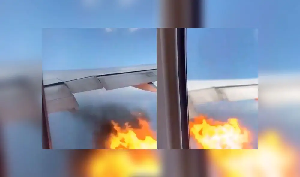 El avión tuvo que retornar hasta el aeropuerto del que partió, en Los Ángeles. Foto: captura El avión tuvo que retornar hasta el aeropuerto del que partió, en Los Ángeles. Foto: captura