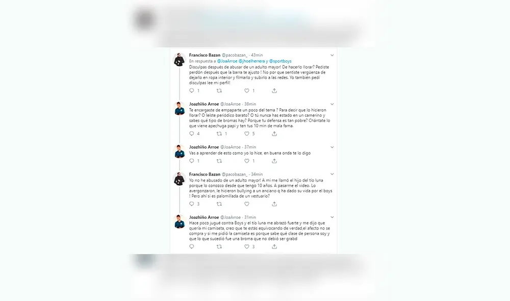 Paco Bazán responde a Joazhiño Arroé por los polémicos comentarios contra la selección peruana de fútbol femenino.