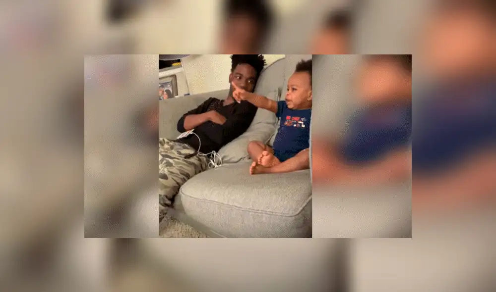 Facebook viral: Bebé asombra por fluida 'charla' con su padre [VIDEO]