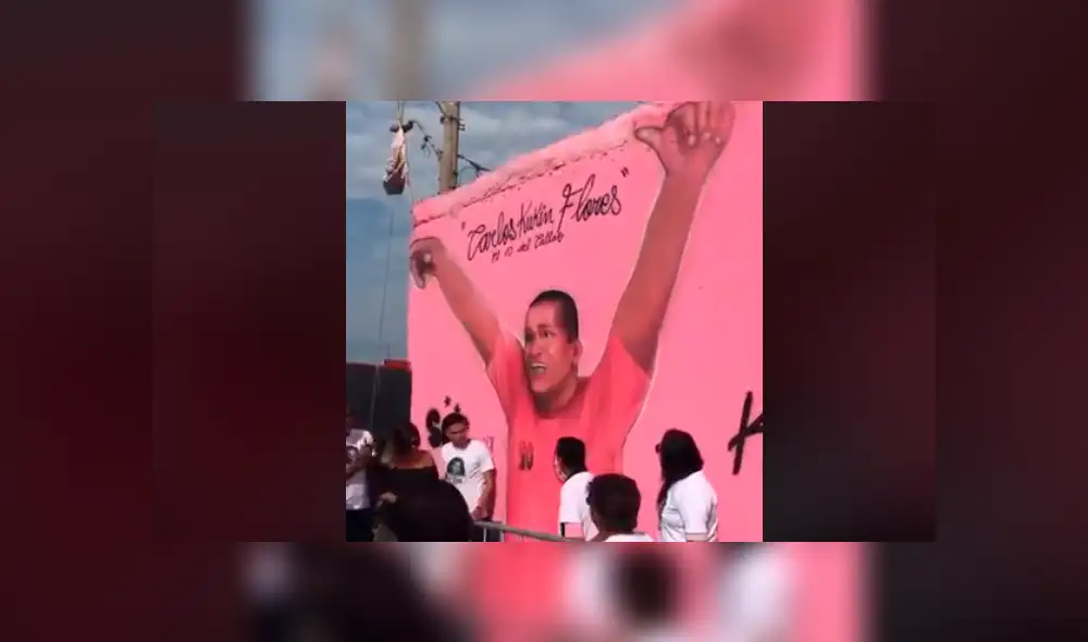 Así quedó el rostro de Kukín Flores en el jirón Atahualpa a un mes de su muerte [VIDEO]