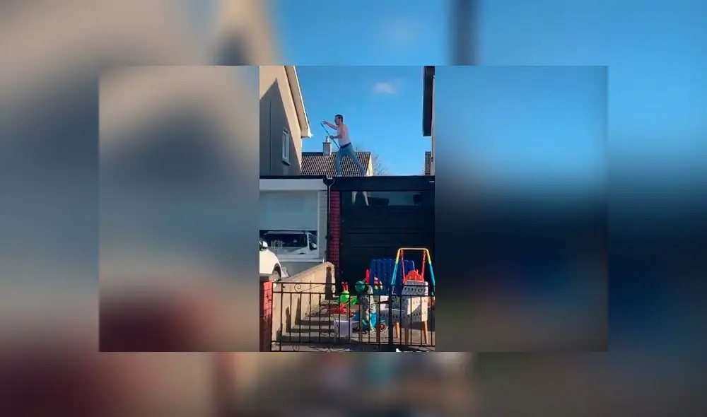 Desliza las imágenes para ver la peculiar escena que protagonizó este joven vestido como Freddie Mercury. Foto: Claire Conlan/TikTok