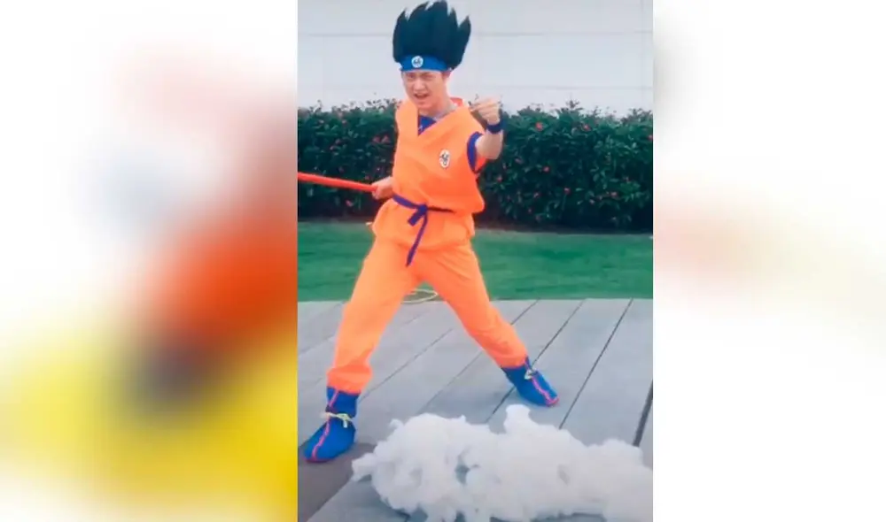 Desliza las imágenes para ver el increíble cosplay que hizo este joven fanático de Dragon Ball Super. Foto: captura de TikTok/papacosplay