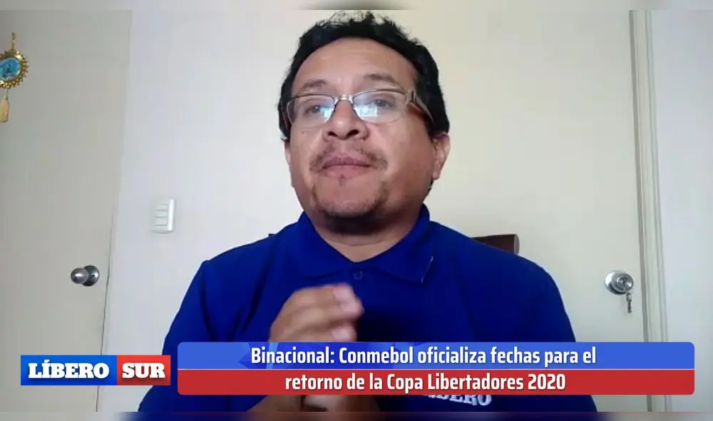 Jorge Jiménez en la conducción de Líbero Sur. Jorge Jiménez en la conducción de Líbero Sur.