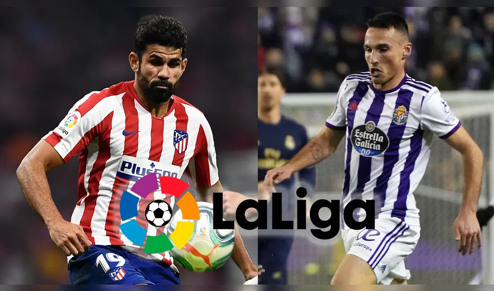 Atlético Madrid vs Real Valladolid por la Liga española. Atlético Madrid vs Real Valladolid por la Liga española.