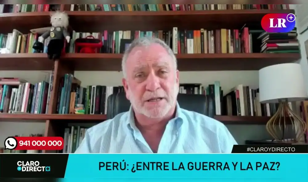 Augusto Álvarez Rodrich en Claro y Directo. Foto: LR+ Augusto Álvarez Rodrich en Claro y Directo. Foto: LR+
