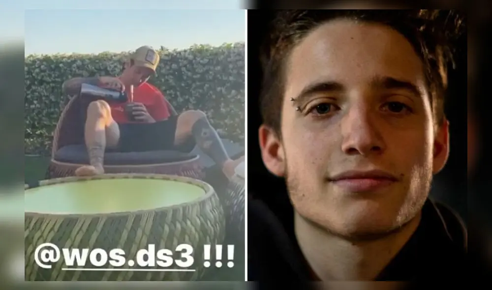 Lionel Messsi se luce escuchando a Wos.