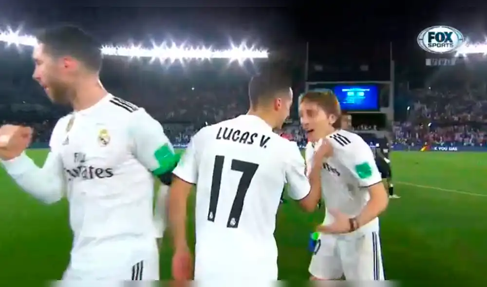 Lucas Vázquez tomó de la camiseta a Modric y lo insultó en la final del Mundial de Clubes [VIDEO]