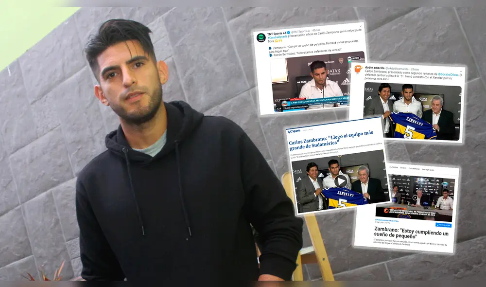 Boca Juniors ficha a Carlos Zambrano: prensa argentina informa sobre la llegada del defensa peruano. Boca Juniors ficha a Carlos Zambrano: prensa argentina informa sobre la llegada del defensa peruano.