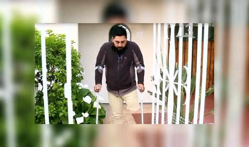 Francisco estaba sufriendo en realidad una trombosis, que no fue detectada a tiempo, y provocó que le amputaran la pierna. Foto: captura