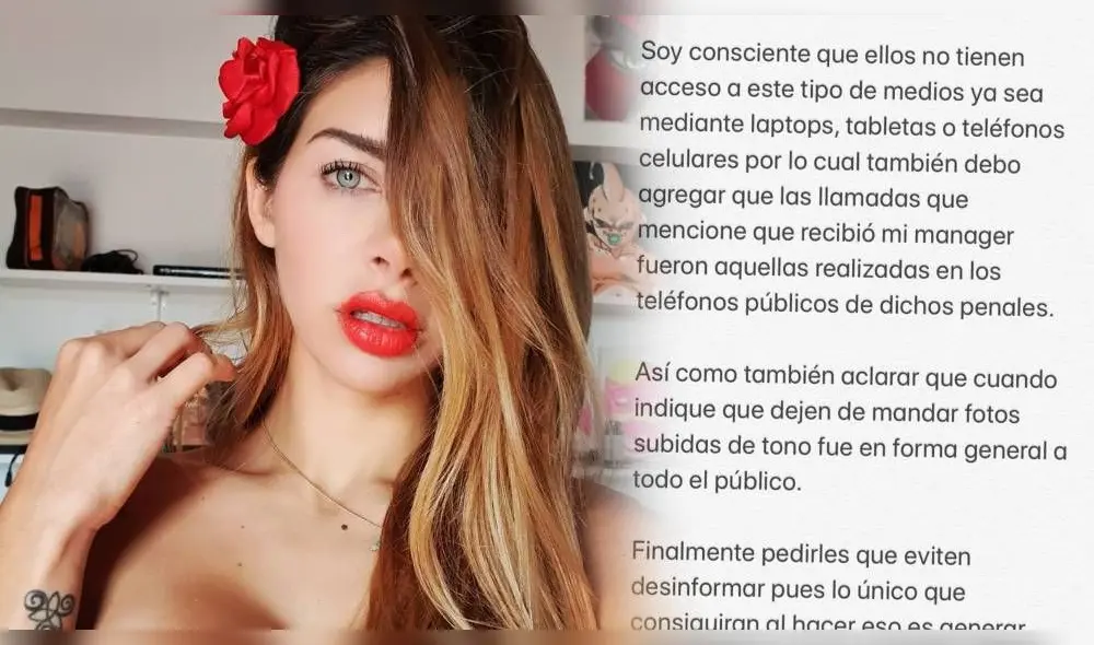 La argentina se mostró muy apenada por la pesquisa que realizará el INPE a los internos del penal de Ancón. (Foto: Composición)