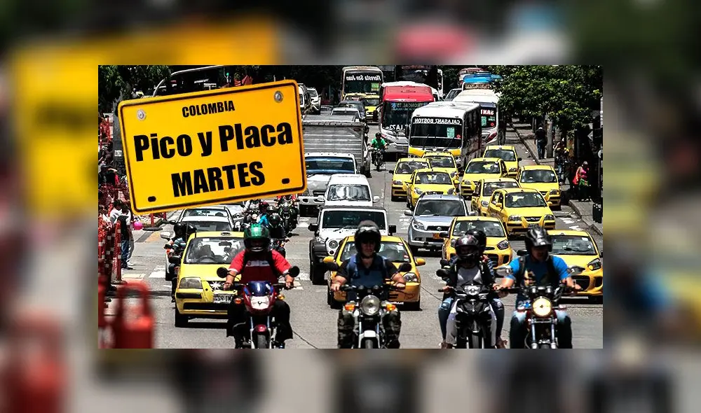 Pico y Placa Colombia hoy, martes 22 de octubre de 2019 Pico y Placa Colombia hoy, martes 22 de octubre de 2019