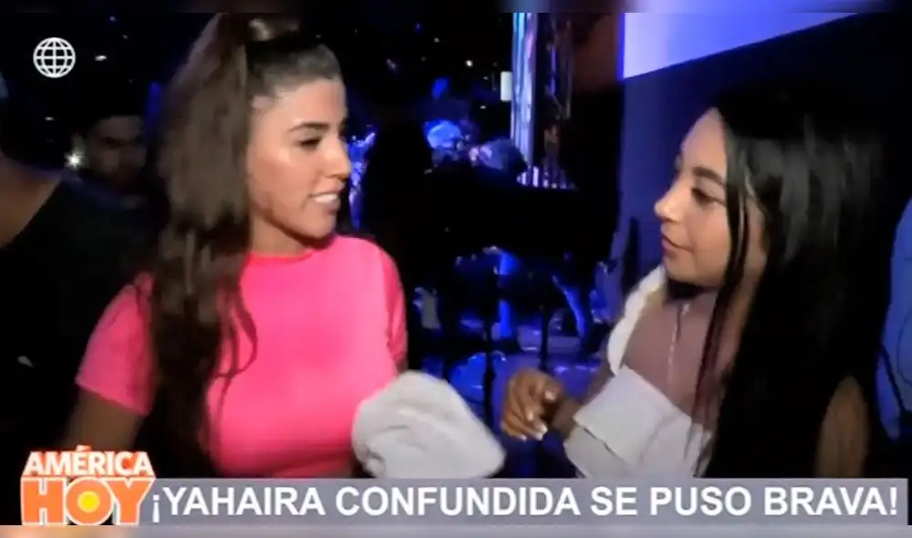 Yahaira Plasencia y reportera del programa América Hoy