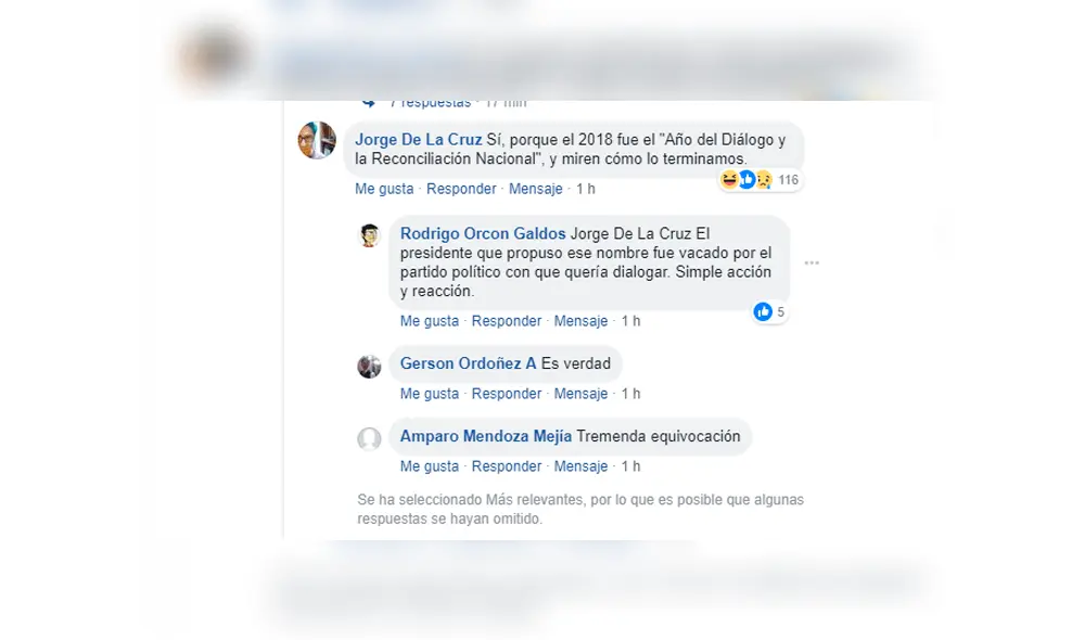 Vía Facebook: así reaccionaron los peruanos sobre el 'Año de la lucha contra la corrupción y la impunidad'