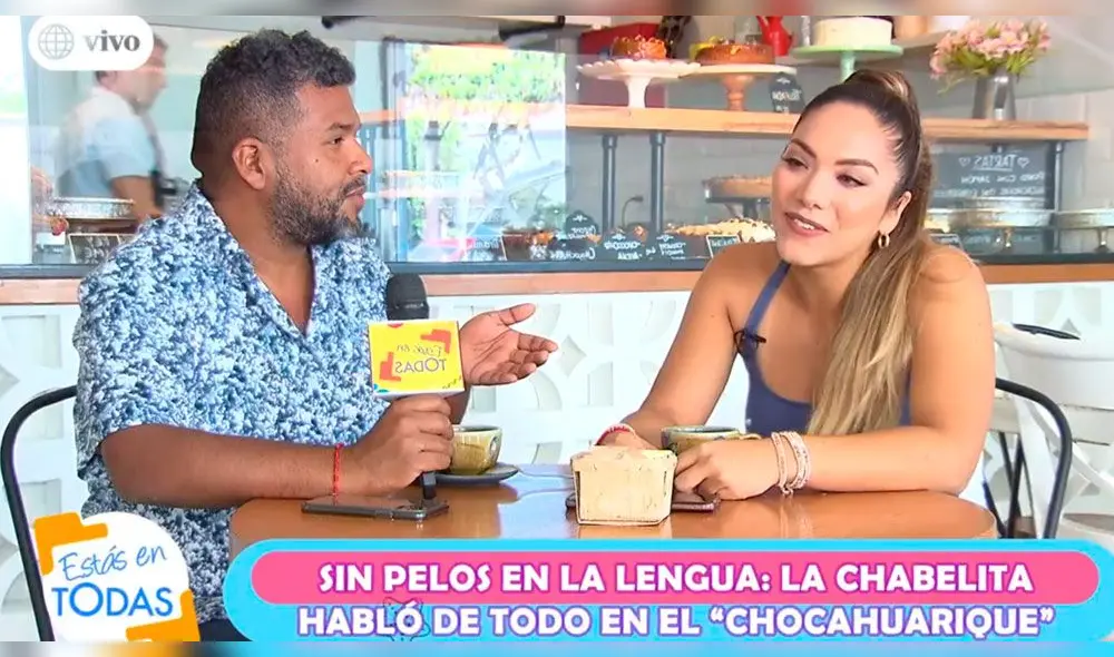 Choca entrevistó a Isabel Acevedo en Estás en Todas. Foto: Captura