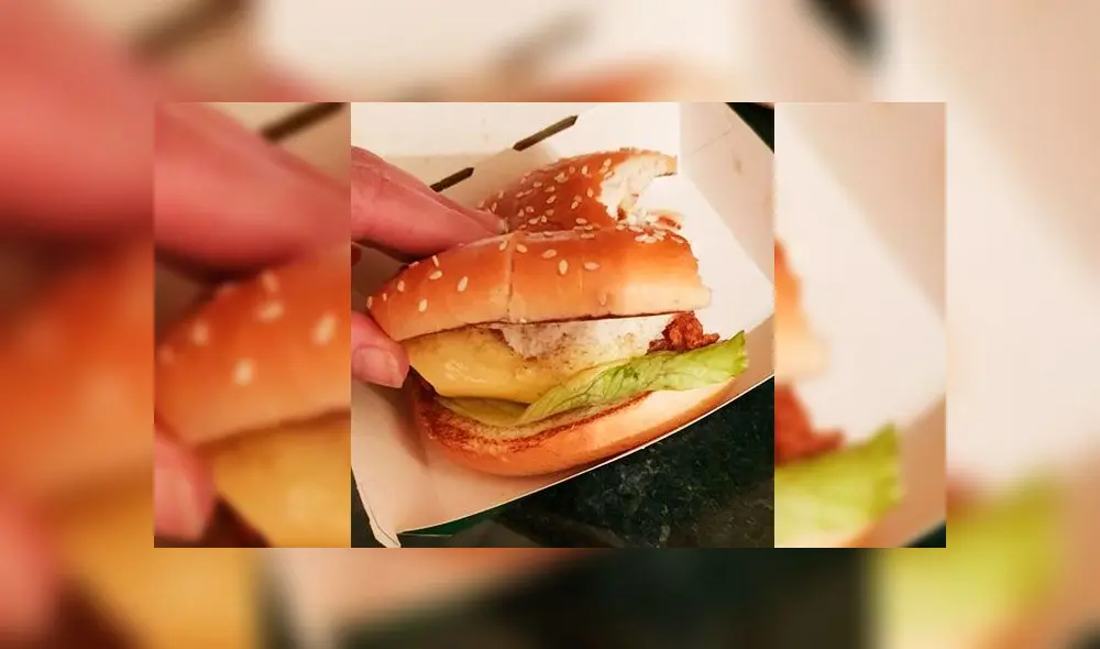 Vegana pide hamburguesa de hierbas en KFC y le dan una de pollo [FOTOS]  