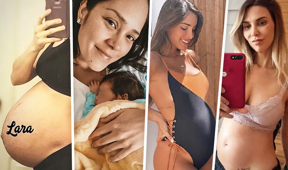 Famosas se convierten en madres durante la pandemia del coronavirus. Fotos: Instagram