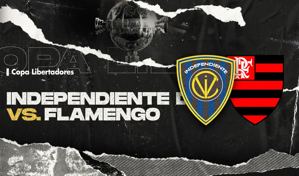 Independiente vs. Flamengo se enfrentan por la Copa Libertadores 2020. | Composición de Fabrizio Oviedo