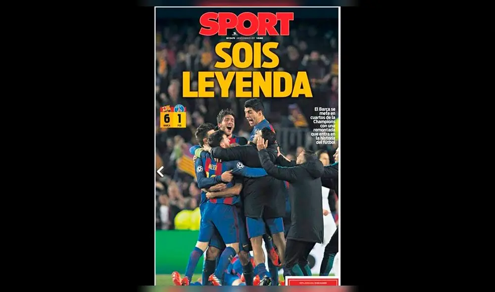 Portadas del mundo deportivo tras la histórica hazaña del Barcelona | FOTOS