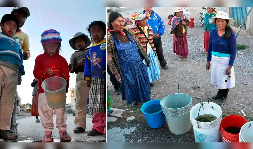 Puno: Población de Coata se niega a consumir agua con metales pesados Puno: Población de Coata se niega a consumir agua con metales pesados