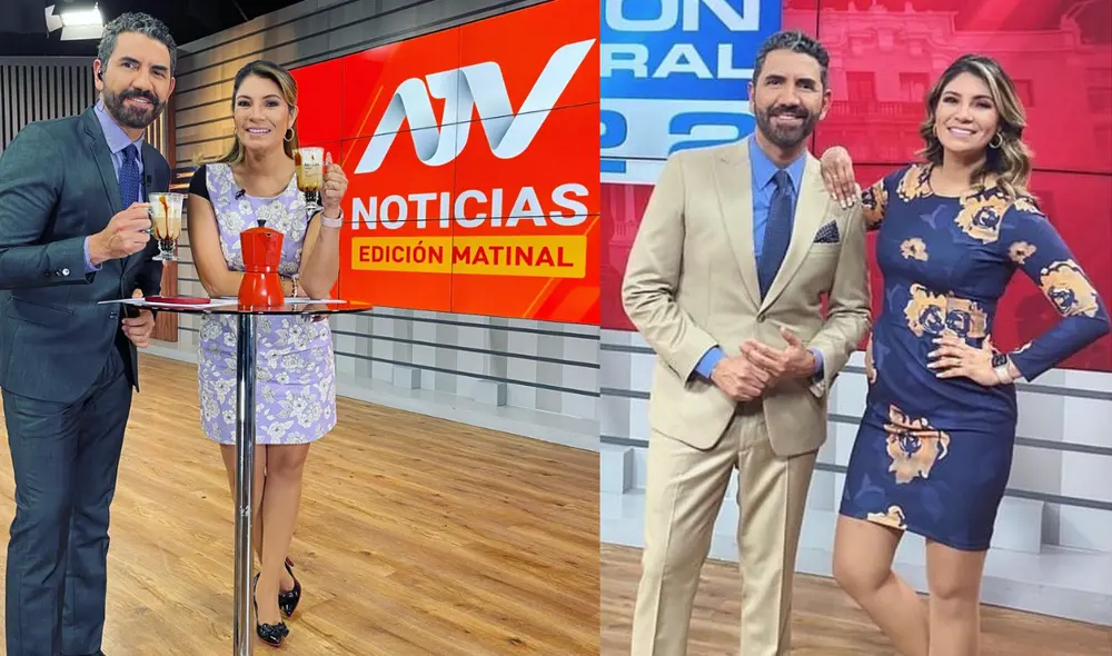 Fernando Díaz y Alicia Retto en “ATV Noticias Edición Matinal”. Foto: composición LR/Instagram