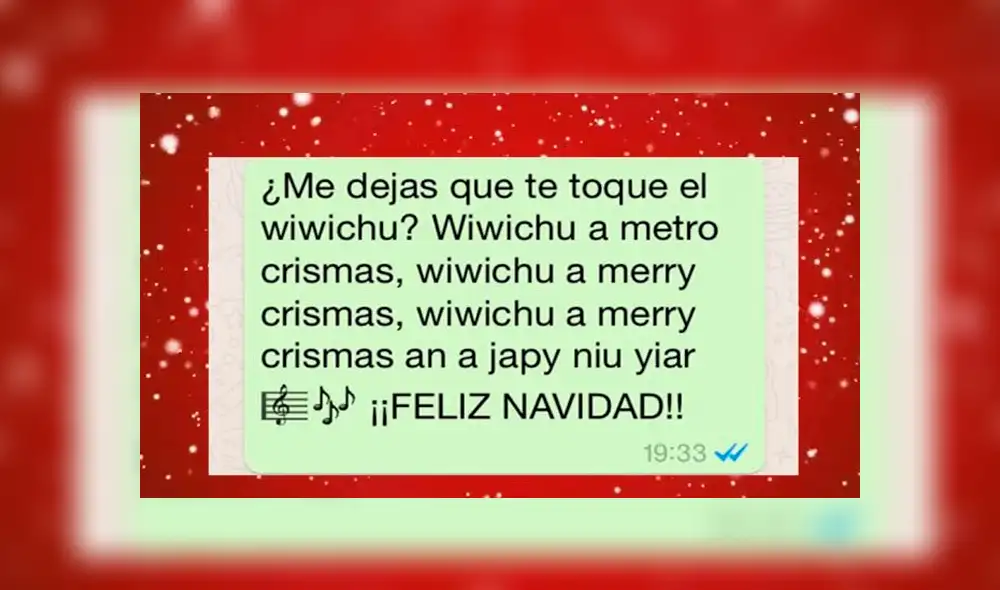 Desliza para ver algunos saludos navideños que puedes enviar por WhatsApp. Foto: Captura.