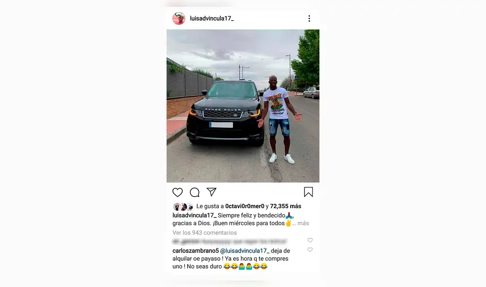 Selección peruana: Luis Advíncula es troleado por Carlos Zambrano tras publicar una foto con su nueva camioneta.