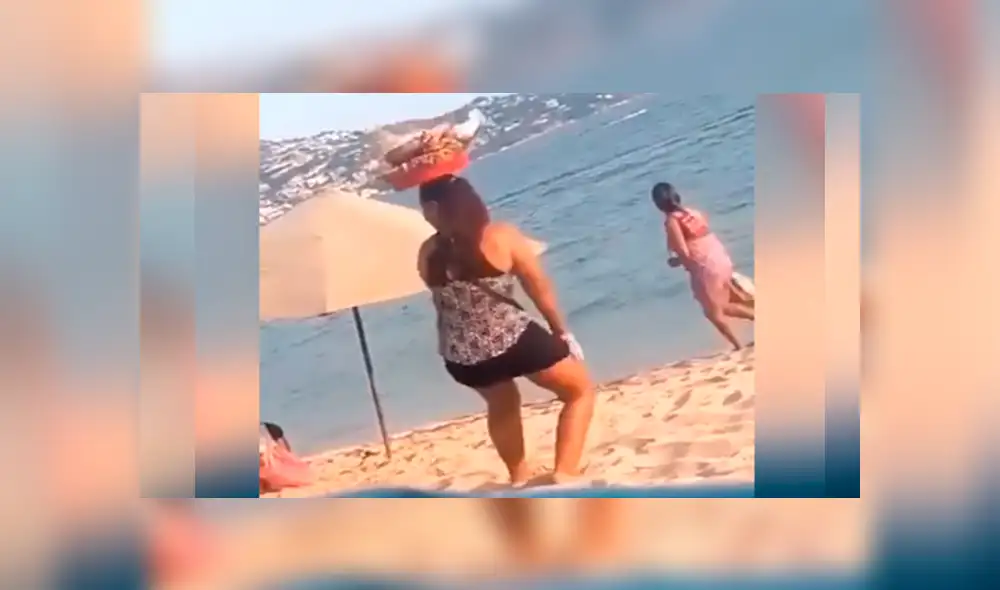 Facebook viral: vendedora ambulante realiza sexy baile en la playa y se roba las miradas [VIDEO]