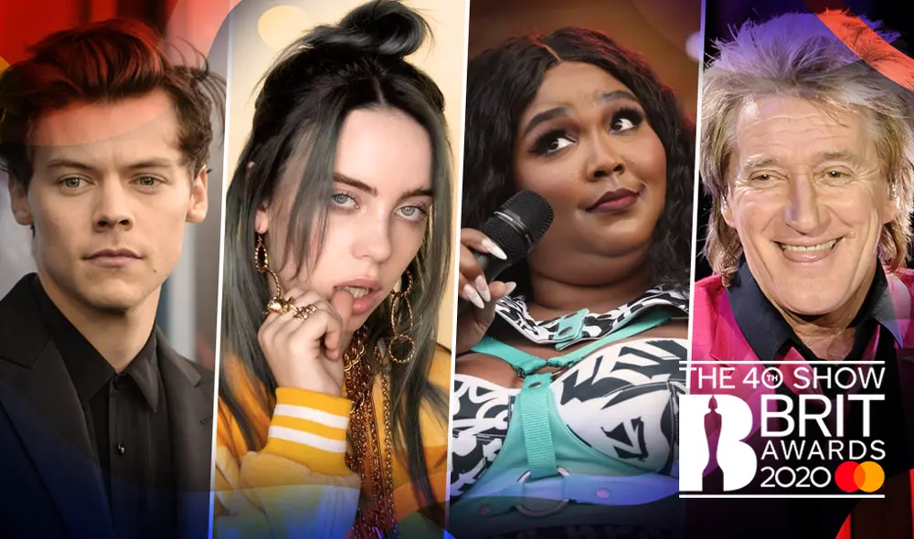 Los premios Brit Awards 2020 contarán con las actuaciones de Billie Eilish y Harry Styles. Foto: Composición