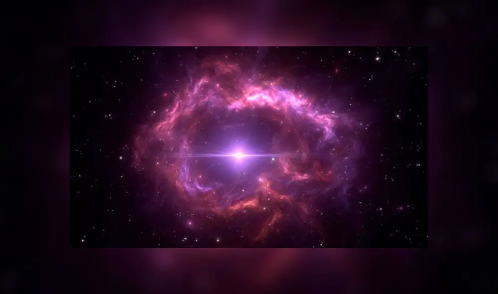 Una estrella arrasó con sus planetas antes de 'morir'. Ilustración de una nebulosa con una enana blanca en el centro. Imagen: Adobe Stock.