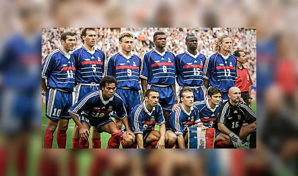 Antes y después de los campeones de la Selección de Francia en 1998. (Foto: composición LR)