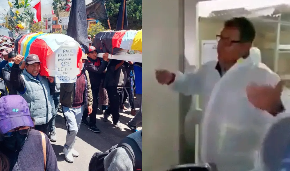 Edwar Mena Contreras explicó a los deudos el procedimiento que se seguirá para determinar quiénes son los responsables de las muertes en Juliaca. Foto: La República Edwar Mena Contreras explicó a los deudos el procedimiento que se seguirá para determinar quiénes son los responsables de las muertes en Juliaca. Foto: La República