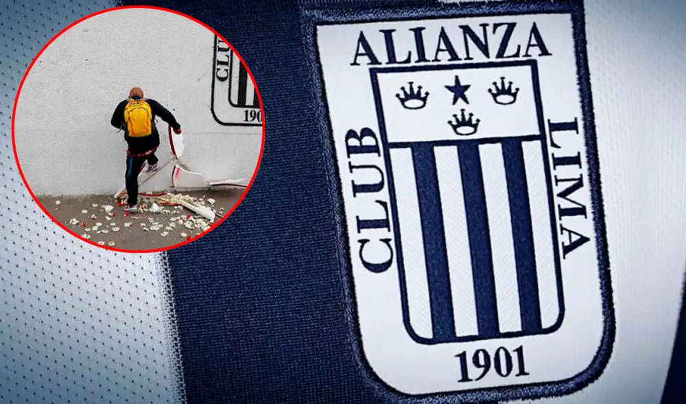 Alianza Lima lamentó que el arreglo floral enviado por Universitario de Deportes haya sido destrozado. | Foto: Líbero Alianza Lima lamentó que el arreglo floral enviado por Universitario de Deportes haya sido destrozado. | Foto: Líbero