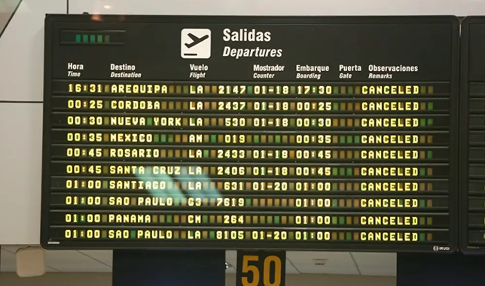 Así luce el aeropuerto Internacional Jorge Chávez tras las cancelaciones de los vuelos [FOTOS]  