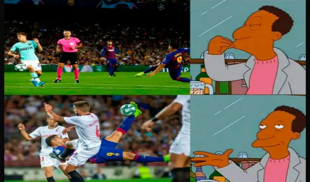 Barcelona ganó, goleó y gustó 4-0 al Sevilla y los hilarantes memes no se hicieron esperar en las redes sociales de Facebook y Twitter.