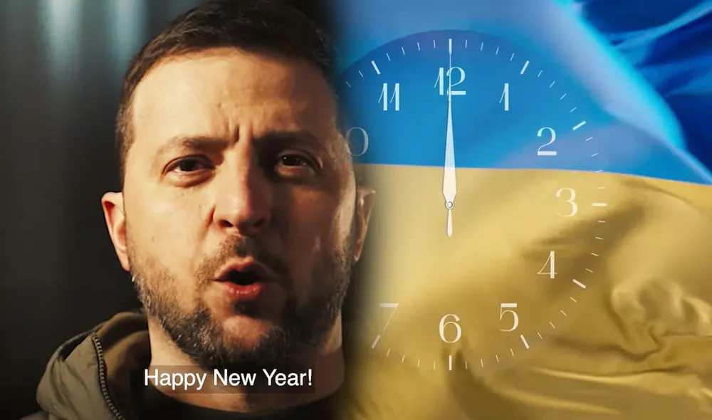El presidente ucraniano saludo a todos sus compatriotas por año nuevo. Foto: comsocion LR/24 Канал El presidente ucraniano saludo a todos sus compatriotas por año nuevo. Foto: comsocion LR/24 Канал