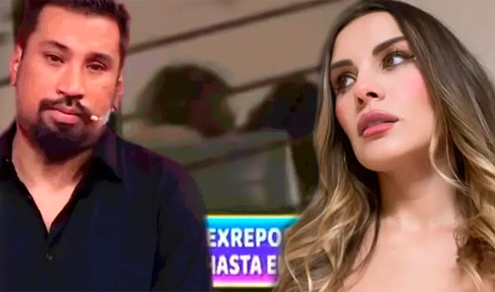 Aldo Miyashiro y Fiorella Retiz fueron captados juntos mientras el conductor seguía casado con Érika Villalobos. Foto: composición LR/América TV/ATV/Youtube Aldo Miyashiro y Fiorella Retiz fueron captados juntos mientras el conductor seguía casado con Érika Villalobos. Foto: composición LR/América TV/ATV/Youtube